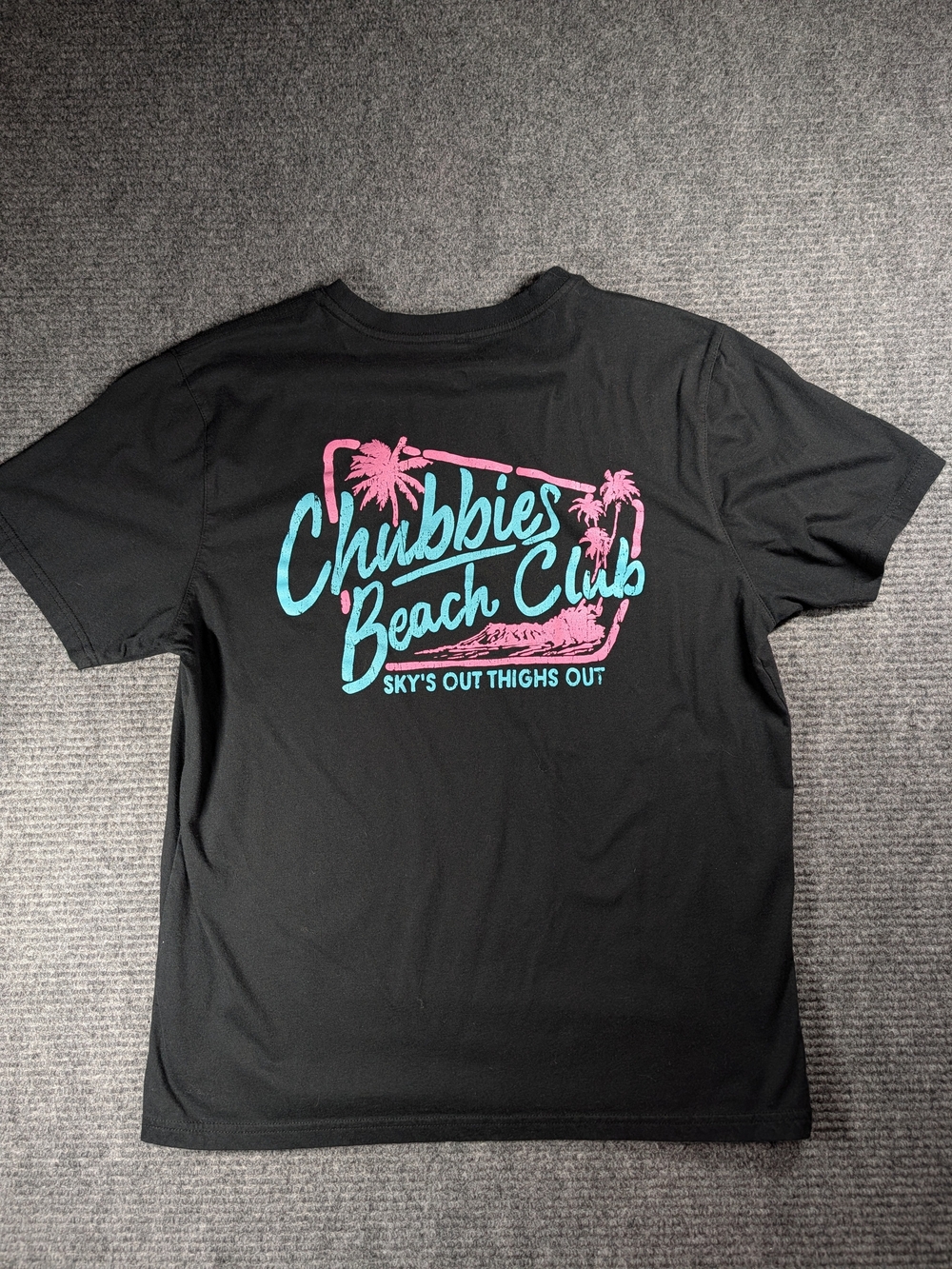 Chubbies Beach Club Men's Short Sleeve T-Shirt, Size Large